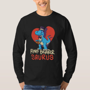 Dinosaur Pun Ring Bearer Saurus Kids Boys Wedding T-Shirt