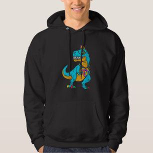Dinosaur Puzzle Piece Autism Awareness Boy Kid To Hoodie