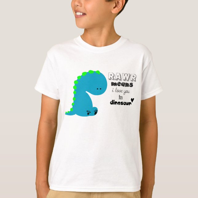 Dinosaur Rawr T-shirt for Kids (Front)
