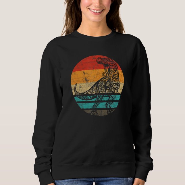 Dinosaur Retro Style Vintage 4 Sweatshirt (Front)