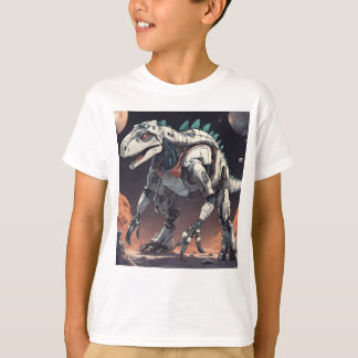 Dinosaur Robot Outer Space T-Shirt