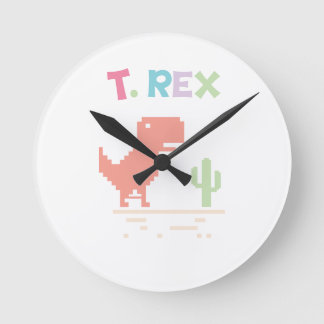Dinosaur Round Clock