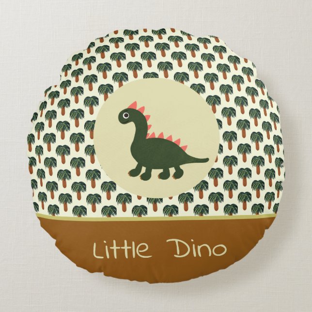 Dinosaur Round Cushion (Front)