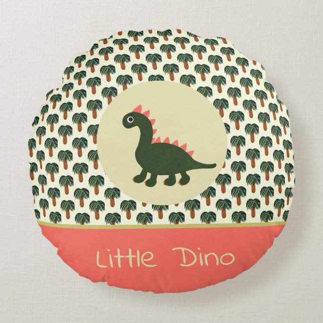 Dinosaur Round Cushion (Front)
