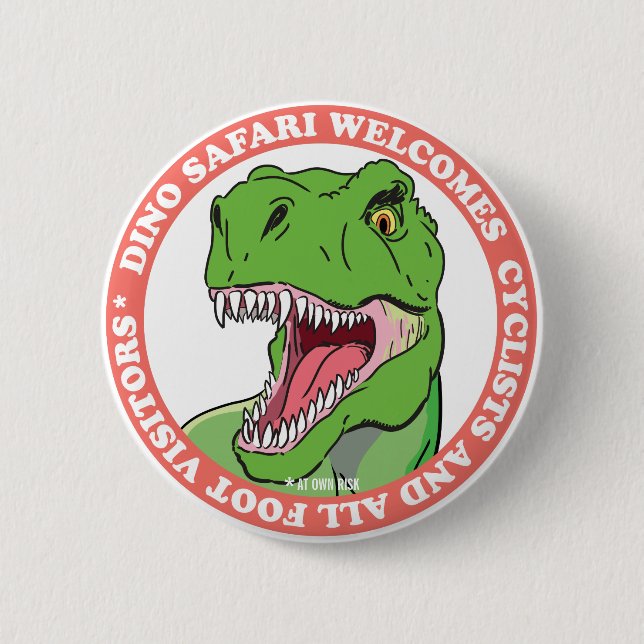 Dinosaur Safari 6 Cm Round Badge (Front)