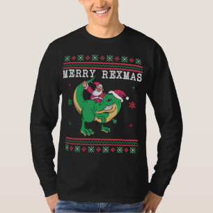 Dinosaur Santa T-Rex Ugly Christmas Sweater