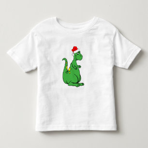 dinosaur Santa Toddler T-Shirt