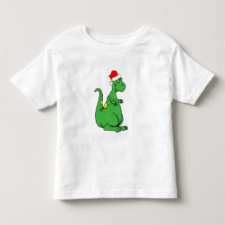 dinosaur Santa Toddler T-Shirt