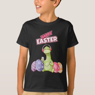 Dinosaur Say Happy Easter Premium Tri-blend  T-Shirt