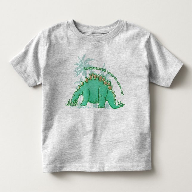 Dinosaur say Stegosaurus kids t-shirt (Front)