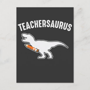 Dinosaur School Teacher Back to School Dino Lover Postcard