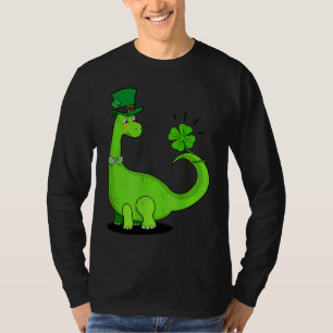 Dinosaur Shamrock St Patrick's Day Boys Kids Girls T-Shirt