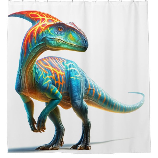 Dinosaur Shower Curtain (Front)
