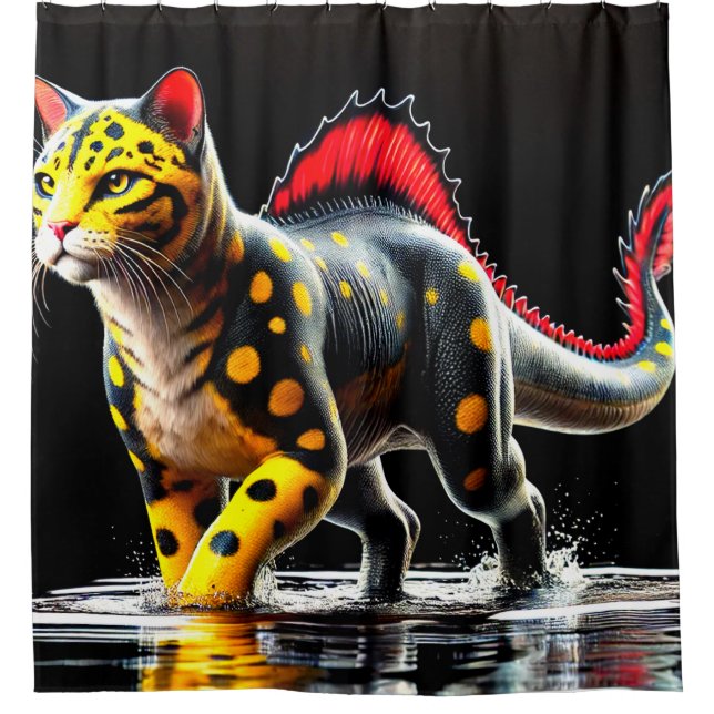 Dinosaur Shower Curtain (Front)