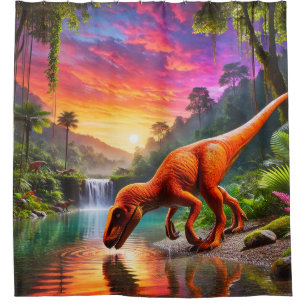 Dinosaur Shower Curtain