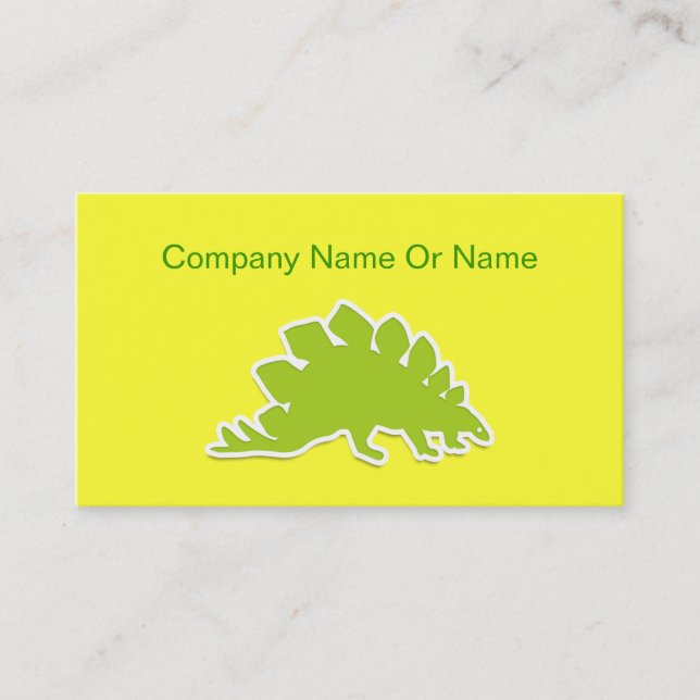 Dinosaur Silhouette Business Cards (Front)