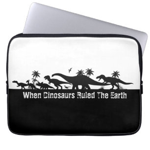 Dinosaur Silhouettes Laptop Sleeve