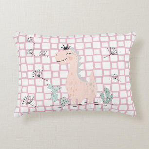 Dinosaur Simple Scandinavian Child Design  Decorative Cushion