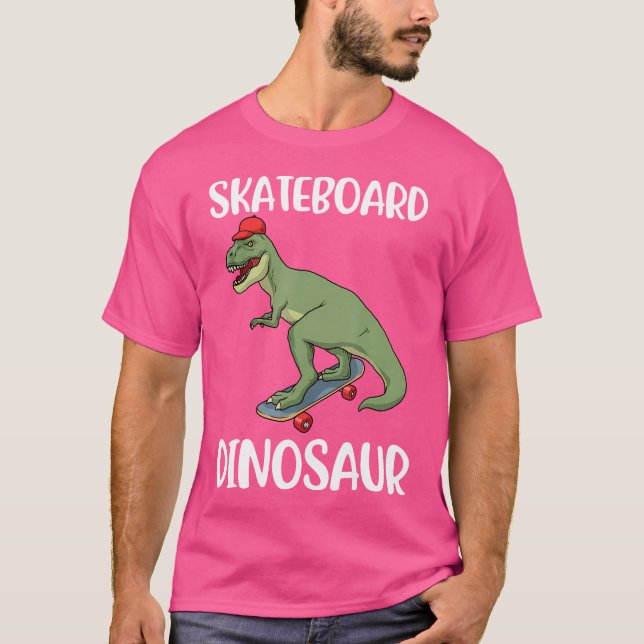 Dinosaur Skateboard T-Shirt (Front)