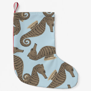 Dinosaur skeleton, grunge seamless pattern. small christmas stocking