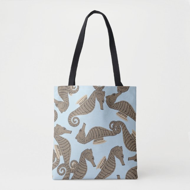 Dinosaur skeleton, grunge seamless pattern. tote bag (Front)