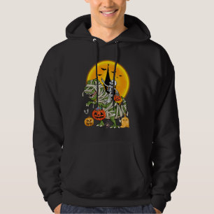 dinosaur skeleton halloween hoodie