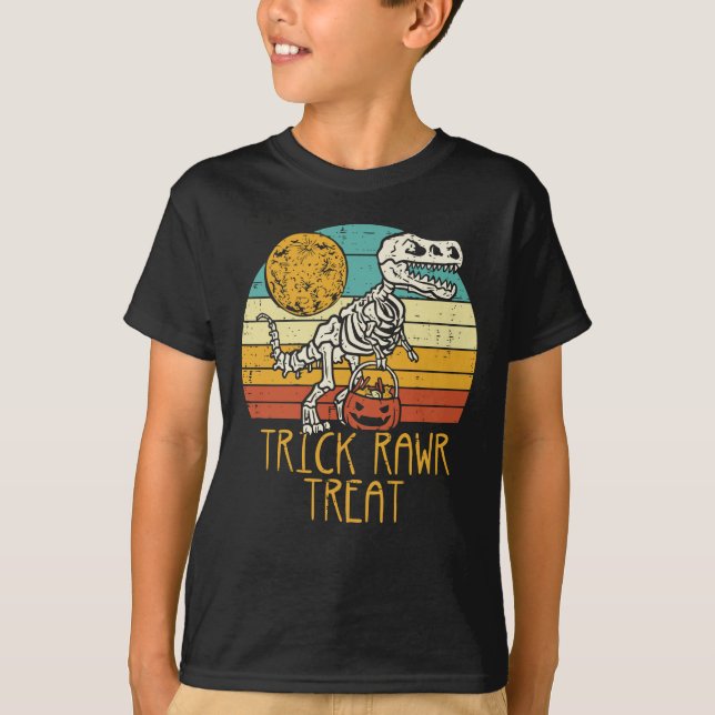 Dinosaur Skeleton T Rex T-Shirt (Front)