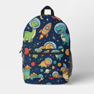 Dinosaur Space Astronaut Backpack - Kids Pattern