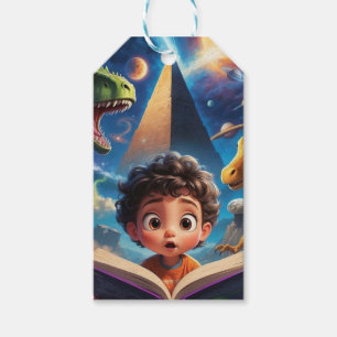 Dinosaur Space Gift Tags