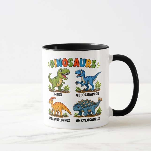 Dinosaur Species Learning for Kids Mug (Right)