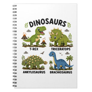 Dinosaur Species Learning for Kids Notebook