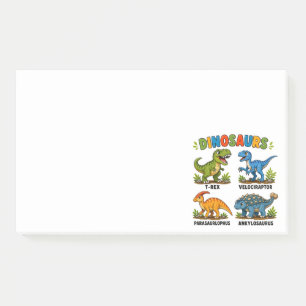 Dinosaur Species Learning for Kids Post-it Notes