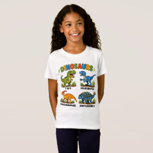 Dinosaur Species Learning for Kids T-Shirt