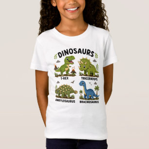 Dinosaur Species Learning for Kids T-Shirt
