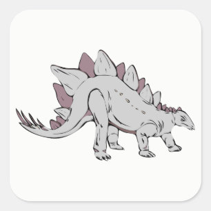 Dinosaur Square Sticker