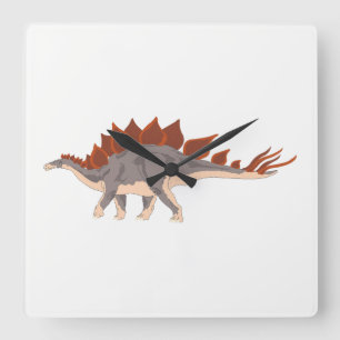Dinosaur Square Wall Clock