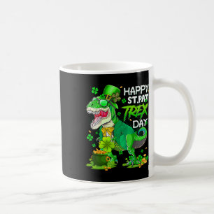 Dinosaur St Patricks Day Happy St Pat Trex T Rex B Coffee Mug