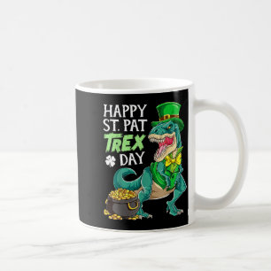 Dinosaur St Patricks Day Happy St Pat Trex T Rex B Coffee Mug