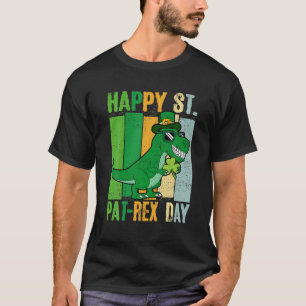 Dinosaur St Patrick's Day St. Pat Trex Day Lucky S T-Shirt