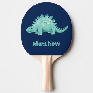 Dinosaur Stegosaurus First Name Ping Pong Paddle