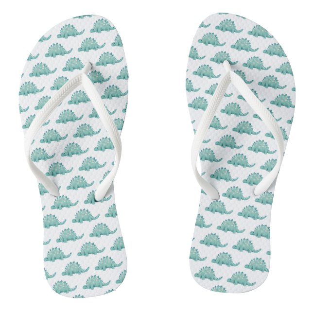 Dinosaur Stegosaurus Pattern Jandals (Footbed)