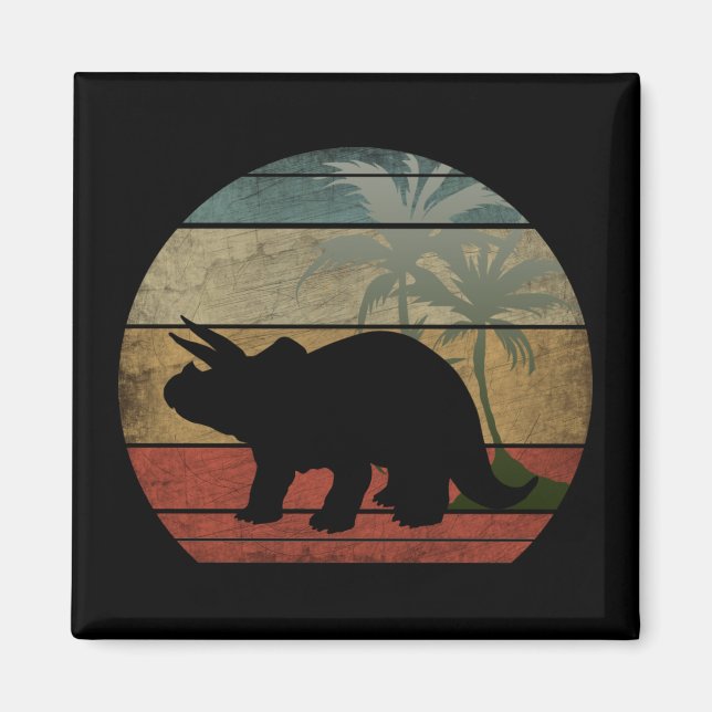 DINOSAUR SUNSET 3 MAGNET (Front)
