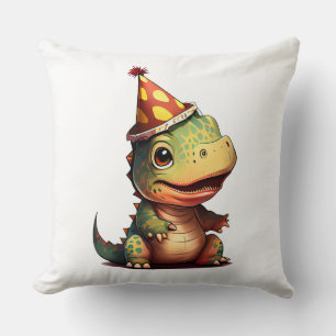 Dinosaur T Rex  Birthday Baby Cushion
