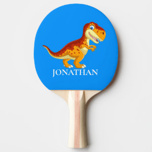 Dinosaur T Rex BLUE BOY Ping Pong Paddle