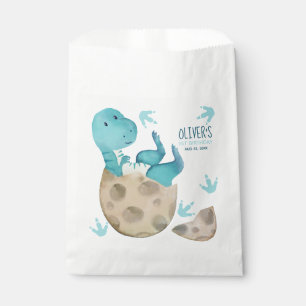 Dinosaur T-Rex Boy 1st Birthday Party Favour Bags
