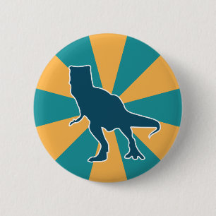 Dinosaur T-rex cartoon jurassic animal 6 Cm Round Badge
