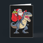 Dinosaur T Rex Christmas Santa Boys Men Girls Xmas Card<br><div class="desc">Dinosaur T Rex Christmas Santa Boys Men Girls Xmas Squad</div>