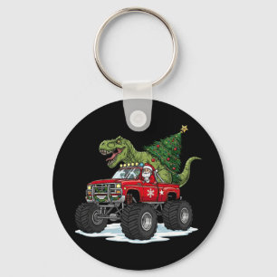 Dinosaur T Rex Christmas Santa Boys Men Girls Xmas Key Ring