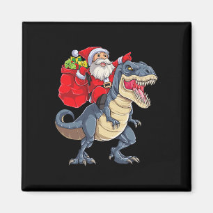 Dinosaur T Rex Christmas Santa Boys Men Girls Xmas Magnet