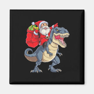 Dinosaur T Rex Christmas Santa Boys Men Girls Xmas Magnet